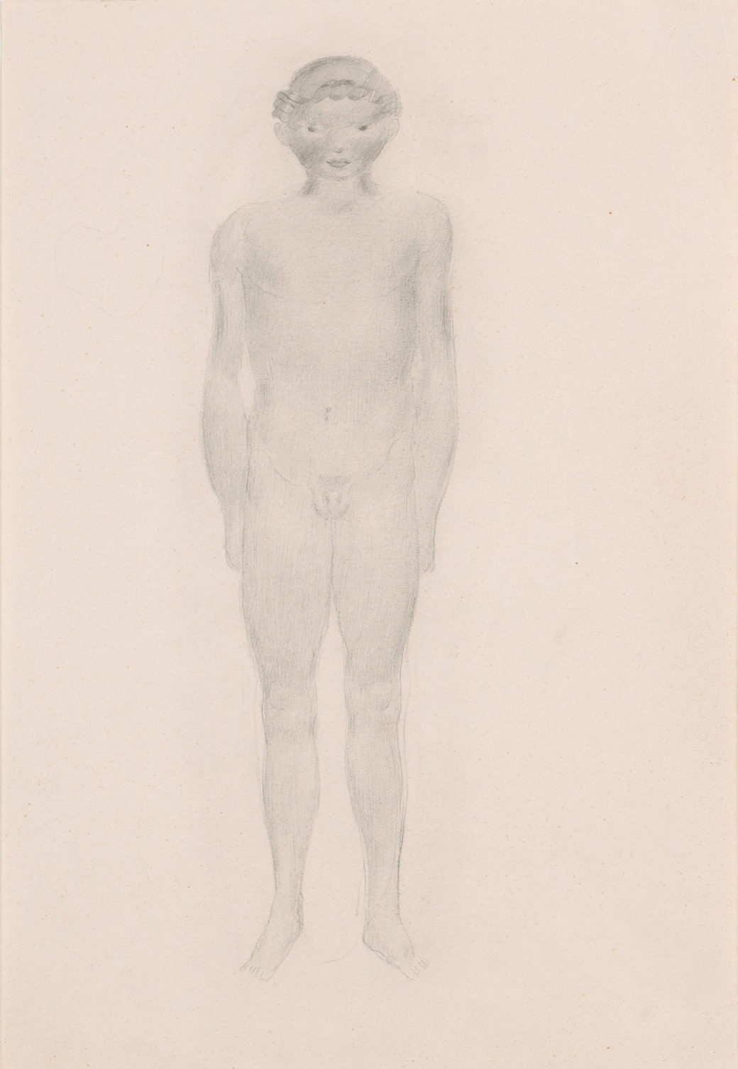 Stehender Knabenakt