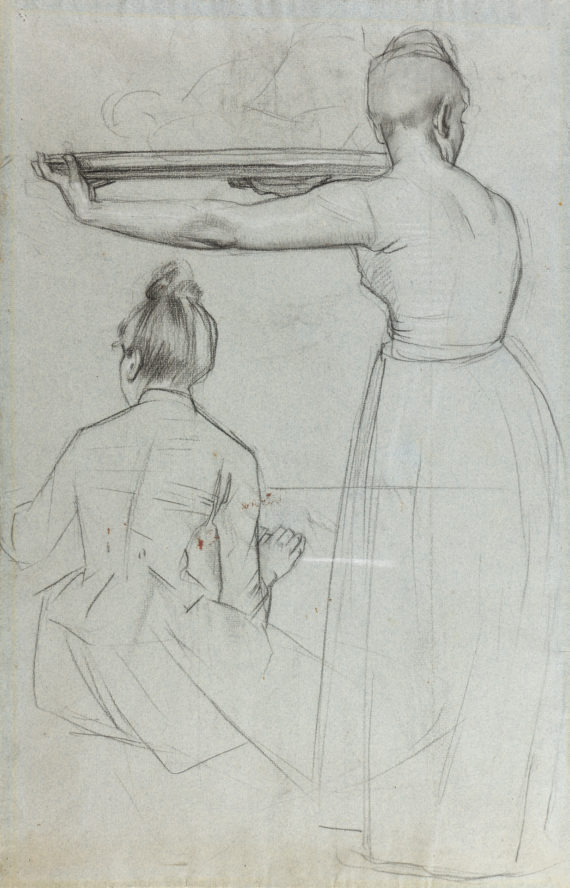 Ferdinand Hodler – Studie zweier Frauen in Rückenansicht